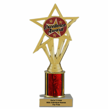 Excellence Economy Column Insert Trophy - Click to enlarge