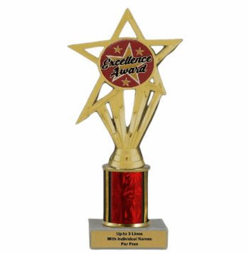 Economy Column Insert Trophy - Excellence - Click to enlarge