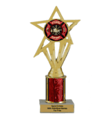 Economy Column Insert Trophy - Fire Department