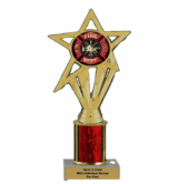 Economy Column Insert Trophy - Fire Department