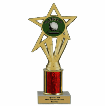 Economy Column Insert Trophy - Golf - Click to enlarge