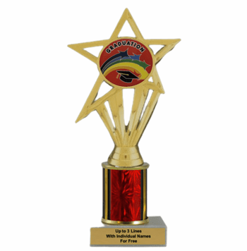 Economy Graduation Trophy with Column & Insert - Click to enlarge