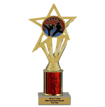 Economy Column Insert Trophy - Karate - Click to enlarge