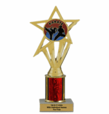 Karate Economy Column Insert Trophy