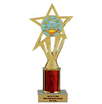 Economy Column Insert Trophy - Math Excellence - Click to enlarge