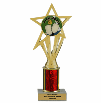 Economy Column Insert Trophy - Pickleball - Click to enlarge