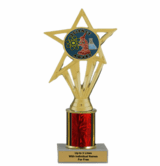 Economy Science Trophy with Column & Insert