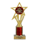 Economy Column Insert Trophy - Star Performer