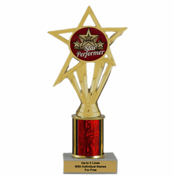 Star Performer Economy Column Insert Trophy - Click to enlarge