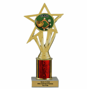 Economy T-Ball Column & Insert Trophy - Click to enlarge