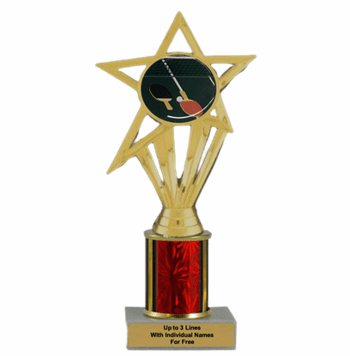 Table Tennis Economy Column Insert Trophy - Click to enlarge