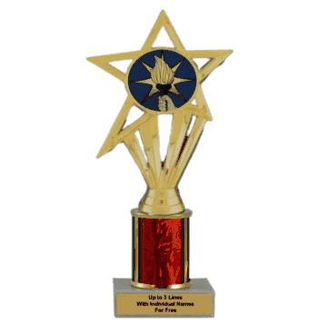 Economy Column Insert Trophy - Torch - Click to enlarge