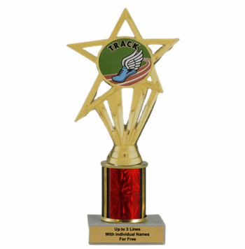 Track Economy Column Insert Trophy - Click to enlarge