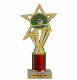 Economy Column Insert Trophy - Volleyball