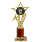 Economy Column Insert Trophy - Volunteer