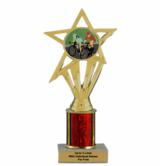 Economy Cycling Trophy with Insert and Choice of Column