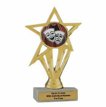 Drama Participation Insert Trophy - Economy Series - Click to enlarge