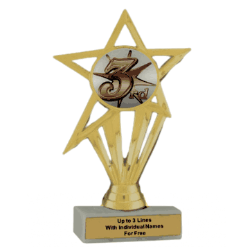 Economy Participation Insert Trophy - 3rd Place - Click to enlarge