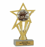 3rd Place Participation Insert Trophy - Economy Series