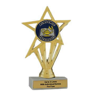 Academic Excellence Participation Insert Trophy - Economy Series - Click to enlarge