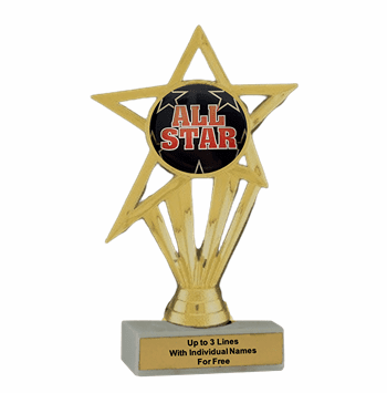 All Star Participation Insert Trophy - Economy Series - Click to enlarge