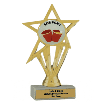 Economy Participation Insert Trophy - Beer Pong - Click to enlarge
