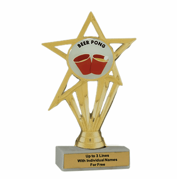 Participation Insert Beer Pong Trophy - Economy Series - Click to enlarge