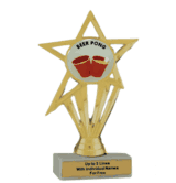 Economy Participation Insert Trophy - Beer Pong