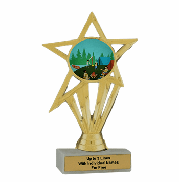 Camping Participation Insert Trophy - Economy Series - Click to enlarge