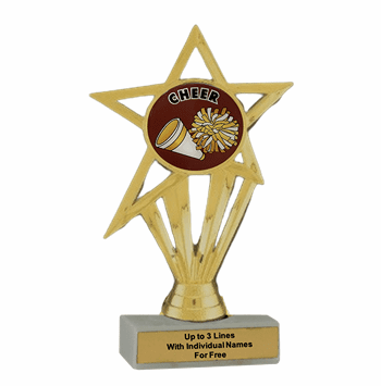 Cheerleading Participation Insert Trophy - Economy Series - Click to enlarge