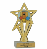 Economy Participation Insert Trophy - Cornhole