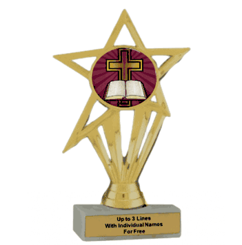 Economy Participation Insert Trophy - Cross - Click to enlarge