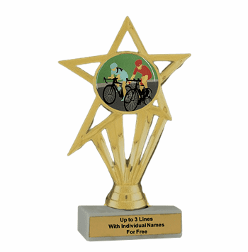 Cycling Participation Insert Trophy - Economy Series - Click to enlarge