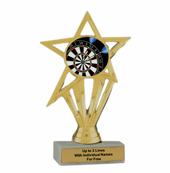 Darts Participation Insert Trophy - Economy Series - Click to enlarge