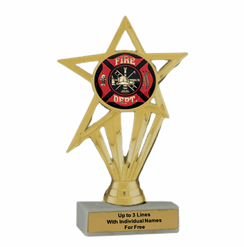 Fire Department Participation Insert Trophy - Economy Series - Click to enlarge