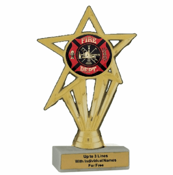 Economy Participation Insert Trophy - Fire Department - Click to enlarge