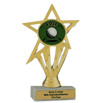 Economy Participation Insert Trophy - Golf - Click to enlarge