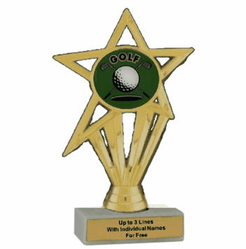 Economy Participation Insert Trophy - Golf - Click to enlarge