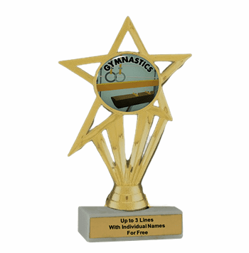 Gymnastics Participation Insert Trophy - Economy Series - Click to enlarge
