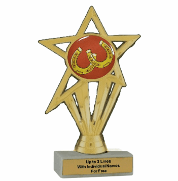 Economy Participation Insert Trophy - Horseshoes - Click to enlarge