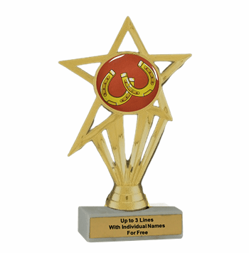Horseshoes Participation Insert Trophy - Economy Series - Click to enlarge