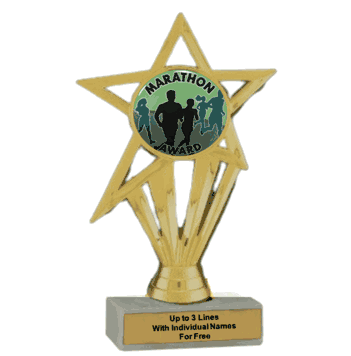 Economy Participation Insert Trophy - Marathon - Click to enlarge