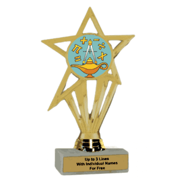 Economy Participation Insert Trophy - Math Excellence - Click to enlarge