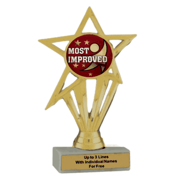 Economy Participation Insert Trophy - Most Improved - Click to enlarge