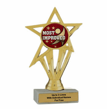 Most Improved Participation Insert Trophy - Economy Series - Click to enlarge