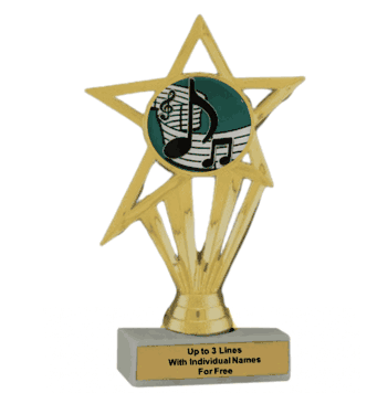 Economy Participation Insert Trophy - Music - Click to enlarge