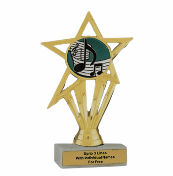 Participation Economy Music Insert Trophy - Economy Series - Click to enlarge