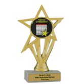 Economy Participation Insert Trophy - Perfect Attendance