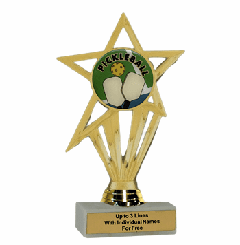 Pickleball Participation Insert Trophy - Economy Series - Click to enlarge