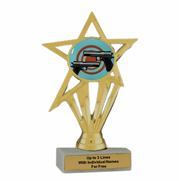 Pistol Participation Insert Trophy - Economy Series - Click to enlarge
